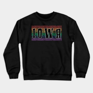 LGBTQ PATTERN USA IOWA Crewneck Sweatshirt